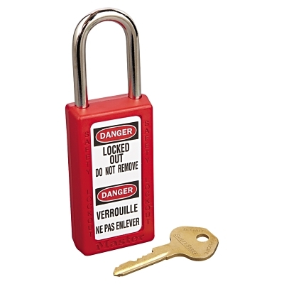6 PIN TUMBLER PADLOCK KEYED DIFF. SAFETY